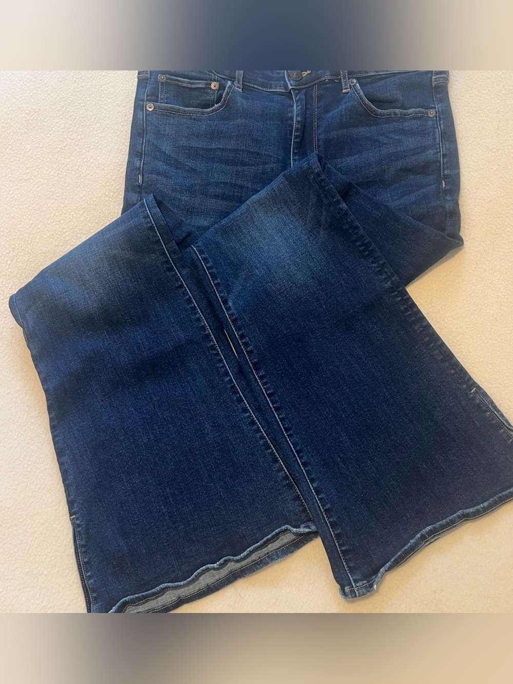 American Eagle Outfitters Indigo Flare Wide-Leg Jeans